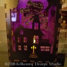 Halloween Candle Holder Wood Lantern Centerpiece For Table, Haunted House Decor Home, Tea Light Holder, Cute Gifts - thumbnail 3