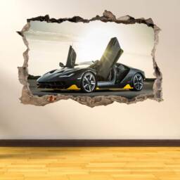 Supercar Sports Car Wall Sticker Mural Decal Poster Print Art Kids Bedroom Home Decor Lamborghini Ar8 - thumbnail 2
