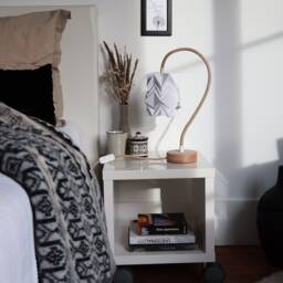 Table Lamp Kikyo With Flexible Cable & Small Paper Lampshade - thumbnail 3