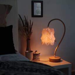 Table Lamp Kikyo With Flexible Cable & Small Paper Lampshade - thumbnail 2