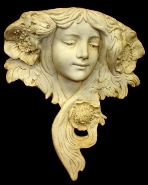Le Printemps French Art Nouveau Wall Sculpture Decor - image 1