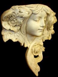 Le Printemps French Art Nouveau Wall Sculpture Decor - thumbnail 3