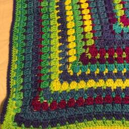 Modern Bright Granny Blanket - thumbnail 3