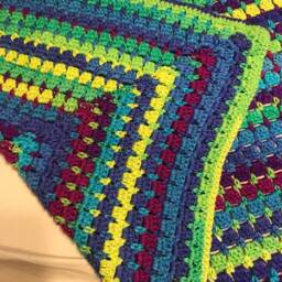 Modern Bright Granny Blanket - thumbnail 4