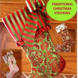 Christmas Stocking Pattern PDF Free Big Bow Pattern, Holiday Decor, Handmade - Gift Idea For - thumbnail 3