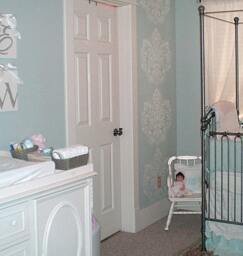 Reusable Wall Stencil Damasque Sm - Easy Wall Stencils Better Than Decals - thumbnail 3