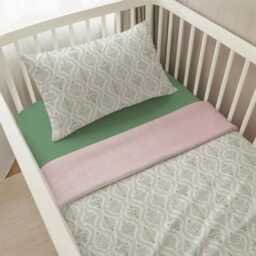 Baby Shower Gift New Mom - Monticello Green & Pink Sheet - thumbnail 2