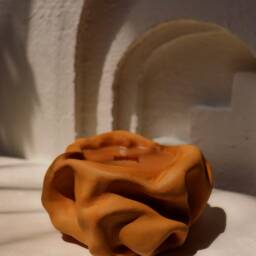 Handmade Concrete Candle Soy Beeswax Blend, Wooden Wick - Made in Ny - thumbnail 2