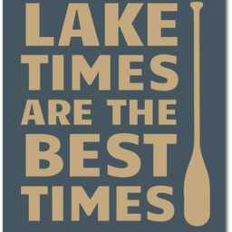 Lake Times Are The Best Metal Sign, Modern Wall Art, Paddle Decor Minimal House Decor, Waterfront Art - thumbnail 3