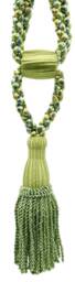 "D??copro Curtain & Drapery Tassel Tieback, Adjustable Cord Length, Length 5 1/2"", Spread 24" - thumbnail 2