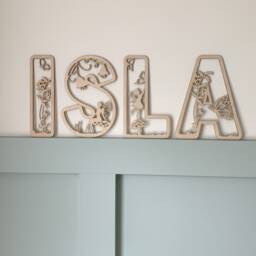 Fairy Themed Wooden Letters, Personalised Wall Name, Children's Bedroom Wooden Sign, Letter, Fairy Themed Decor - thumbnail 3