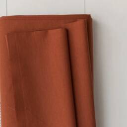Organic Mini Crib Sheet Cinnamon Rust Cotton Fitted Bedding - thumbnail 2
