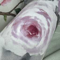 "Pink Grey Floral Design Bolster Cushion - Country Side Home Decor Accent Scatter Bed 16"" X 6" - thumbnail 3