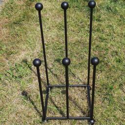 Wrought Iron Wellington Boot Stand/Rack - Available For 2, 3, 4, 5 Or 6 Pairs. Custom Sizes Available - thumbnail 2