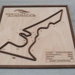 F1 Cota, Circuit Of The Americas, Race Track, Christmas Gift, Circuit Art, Wall Decor, Present Fan - thumbnail 2