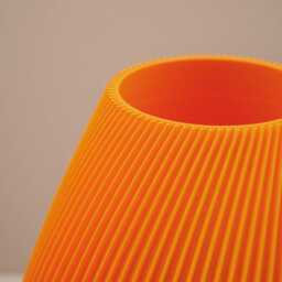 Orange Vase Decorative Ornament Home Decor/Accents - For Dried Or Artificial Flowers - thumbnail 3