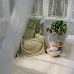 Wool Plaid With Sirtaki Pattern - Soft & Warm Blanket, Perfect Gift, Handmade in Eu