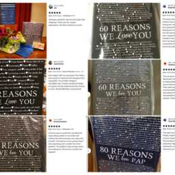 Custom 60Th Birthday Gift Wall Art - Reasons Print - Made With Your Own Quotes - thumbnail 3