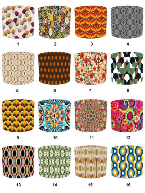 Retro 60S 70S Drum Lampshade For Ceiling Light Pendants Or Table Lamp Bases - image 1