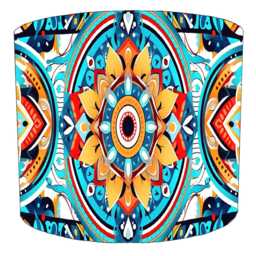 Retro 60S 70S Drum Lampshade For Ceiling Light Pendants Or Table Lamp Bases - thumbnail 4
