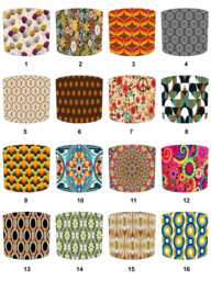 Retro 60S 70S Drum Lampshades For Ceiling Light Shades Pendants Or Bedside, Table Lamp Bases