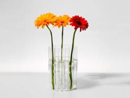 Vase, Glass Flexible Test Tube Vase Lilly - Made Of Test Tubes & Clips - thumbnail 1