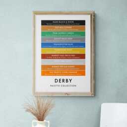 Derby Funny Colour Palette Print, Poster Wall Art - thumbnail 3