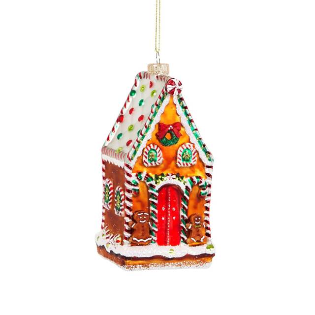 Traditional Gingerbread House Christmas Tree Decoration - Festive Season Winter Wonderland Magical Hansel & Gretel Classic Gift