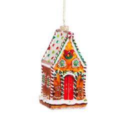 Traditional Gingerbread House Christmas Tree Decoration - Festive Season Winter Wonderland Magical Hansel & Gretel Classic Gift