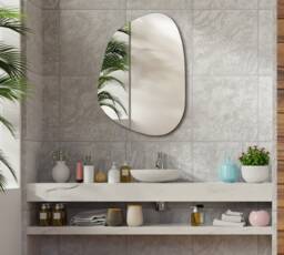 Aesthetic Wall Mirror, Irregular Bathroom Mirror Home Decoration, Accessory, Gift, Gift For Friend, Wedding