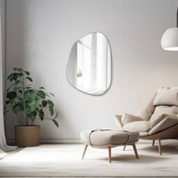 Aesthetic Wall Mirror, Irregular Bathroom Mirror Home Decoration, Accessory, Gift, Gift For Friend, Wedding - thumbnail 3