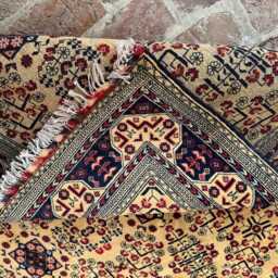 6x9 Authentic Afghan Bukhara Wool Rug - Hand-Knotted Beige Pattern Classic Oriental Area Carpet For Living Room, Bedroom Or Entryway D??cor - thumbnail 4