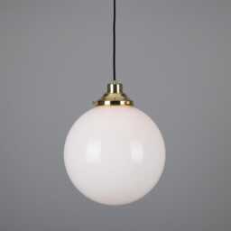 Gentry Opal Glass Globe Pendant Light 12 - thumbnail 3