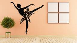 Ballerina Wall Decal Dance Decor 1575 - thumbnail 1