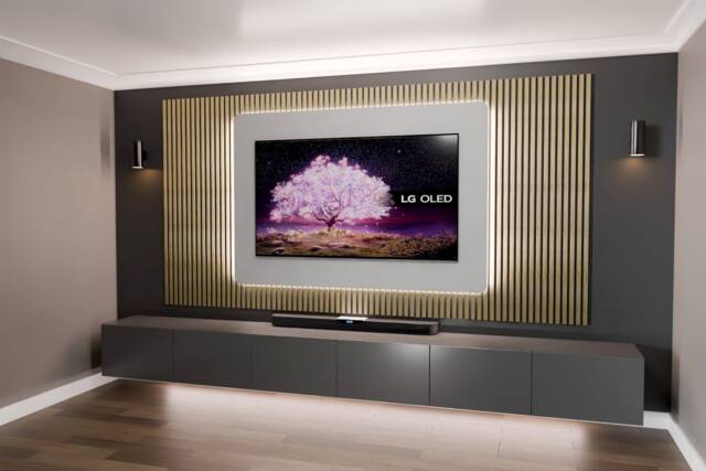 "Plans For Media Wall Step By 45"" To 85" - image 1