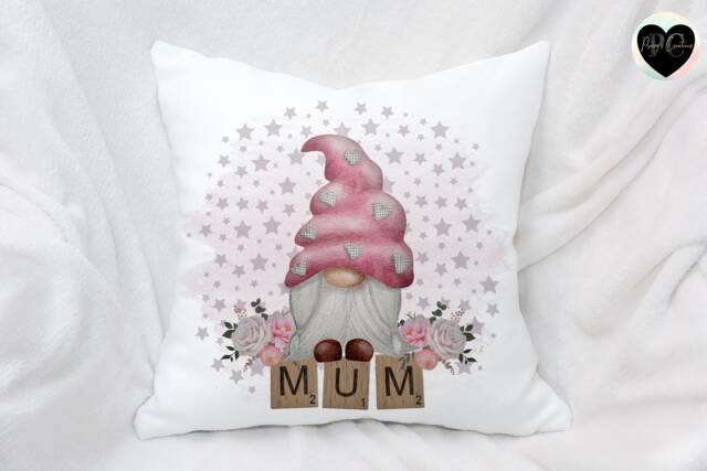 Mum Gnome Cushion For Mothers Day, Her Birthday - image 1