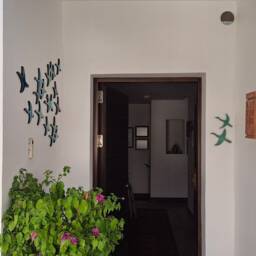 10 Flying Birds Outdoor Wall Art Made From Ceramic, Decor, Abstract Garden Birds, Cranes Turquoise - thumbnail 4