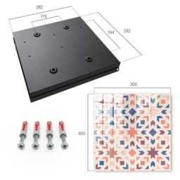 Geometric Pattern Wall Mounted Key Cabinet, Beige Box For Home, Geometry, Lovers Of Modern Designs - thumbnail 4