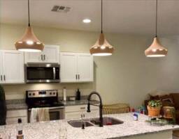 Ceramic Plug-In Pendant Light, Modern Farmhouse Kitchen Lighting, Hardwired/Plug in - Naaya Farmhouse - thumbnail 3