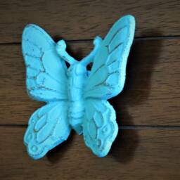 Cast Iron Butterfly Wall Hanging, Vintage Inspired Shabby Chic Decor - thumbnail 3