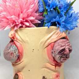 4-Sided Baby Birth Pot Weird Art Sculpture, Funny Decor - thumbnail 3