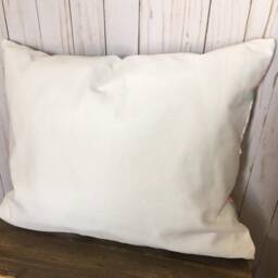Floral Pillow Cover 16x20 Pink Magnolia, Aqua Peach With Lace - thumbnail 3
