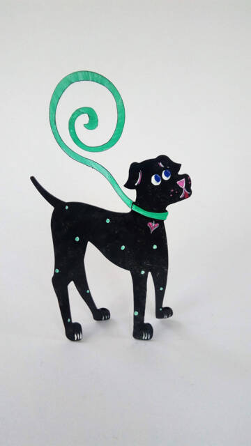 Dog Walker Photo Or Business Card Holder - image 1