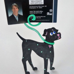 Dog Walker Photo Or Business Card Holder - thumbnail 2