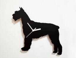 Giant Schnauzer Dog - Wall Clock Silhouette - thumbnail 1