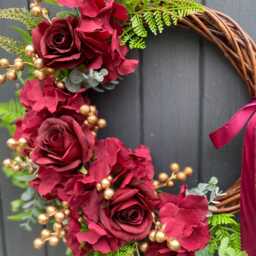 Winter Wreath, Christmas Rustic All Year Christmas Door Wreath, Pine Evergreen - thumbnail 2