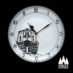 Otc Canal Boat, Narrow Barge - Illustrated Fine Bone China Clock - thumbnail 2