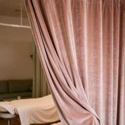 Double Layer Privacy Curtain, Room Divider, Salon Curtain - thumbnail 3