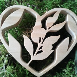 Heart Strand Of Olive Wood - Large - thumbnail 3