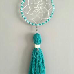 Modern Bohemian Wall Hanging, Boho Dream Catcher, Nursery Decor - thumbnail 3